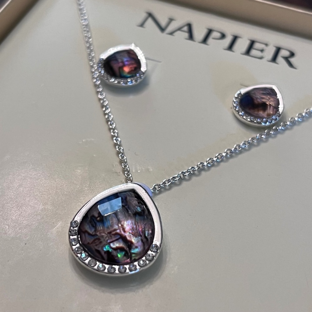 NIB Napier Necklace & Earrings Set